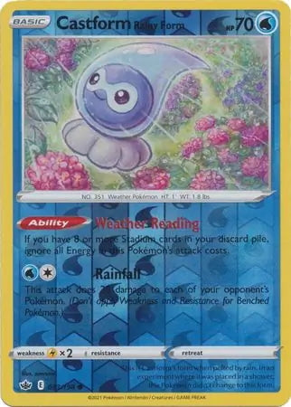 Chilling Reign Castform Rainy Form #33/198 reverse holo